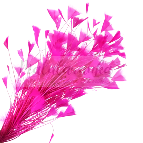 Pióra trymowane gęsie 25-30 cm Kwiaty z piór bukiet FUKSJA