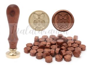  Stempel Pieczęć do lakowania SOWA