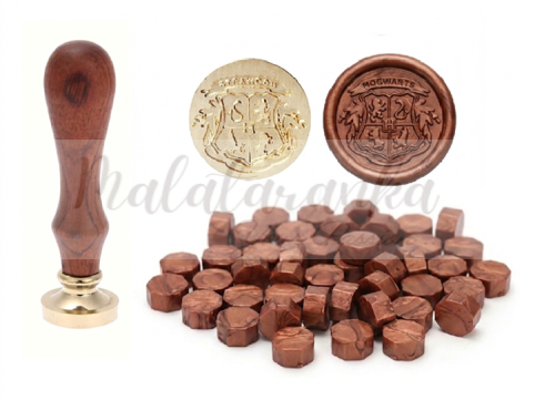 Stempel do wosku Retro Pieczątka - HOGWARTS