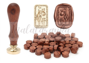 Stempel 3D Retro Pieczątka TULIPAN