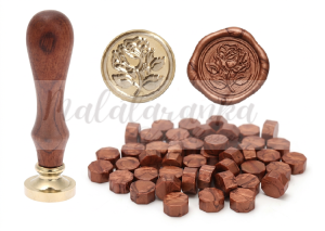 Stempel do wosku Retro Pieczątka - RÓŻA