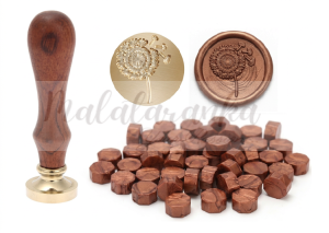 Stempel do wosku Retro Pieczątka - DMUCHAWIEC