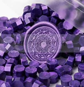  Lak Wosk do pieczęci FIOLETOWY 100szt