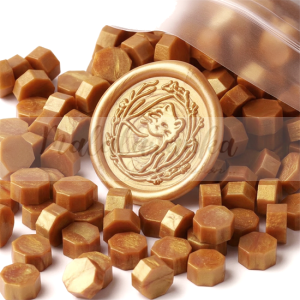  Lak Wosk do pieczęci KARMELOWY 100szt 