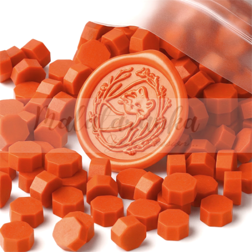 Lak Wosk do pieczęci POMARAŃCZOWY 100 szt