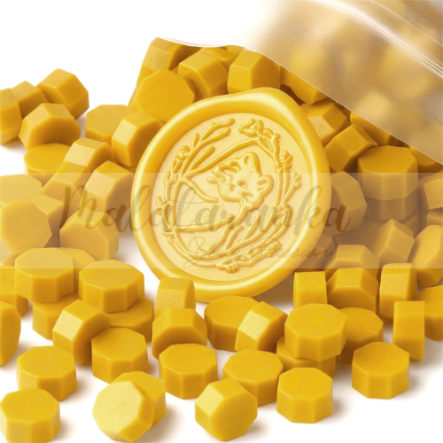 Lak Wosk do pieczęci ŻÓŁTY 100 szt