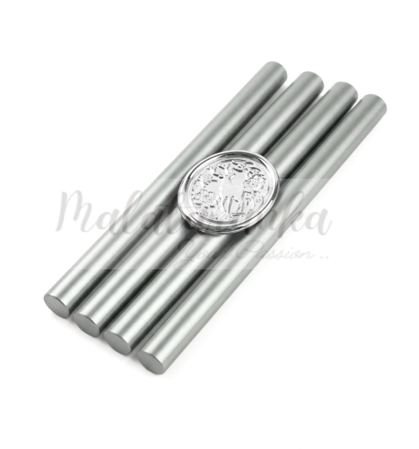 Lak wosk do pistoletu 11mm SREBRNY metaliczny