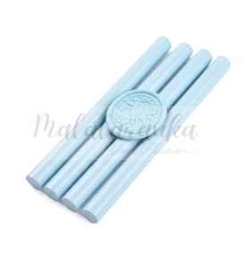 Lak wosk do pistoletu 11mm BŁĘKITNY pastelowy 4 szt     