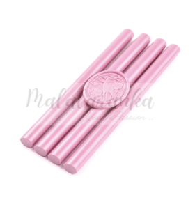 Lak wosk do pistoletu 11mm RÓŻOWY pastelowy 4 szt    