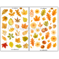 Naklejki Jesień jesienne liscie - journaling scrapbooking planner