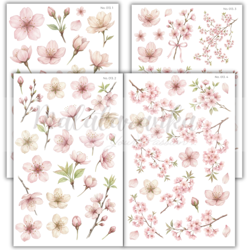 Naklejki Kwiaty wiśni ogród journaling scrapbooking planer