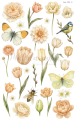 Naklejki kwiaty wiosenne dziennik journaling scrapbooking planer