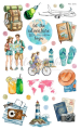Naklejki podróżnicze Wakacje Podróże travel journaling scrapbooking planer