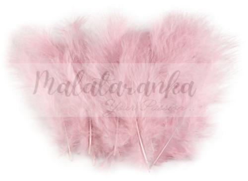 Pióra strusia puchowe 10-18 cm STARY RÓŻ