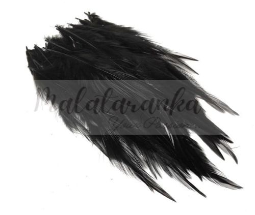 PIÓRA SIODŁOWE KOGUTA BARWIONE BLACK