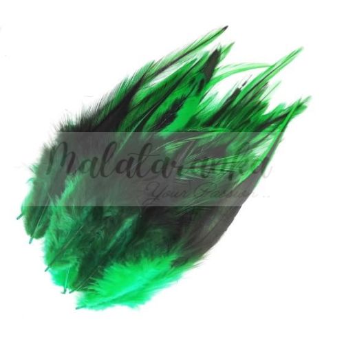 Pióra siodłowe ROOSTER 7-12cm ZIELONY CIEMNY 50szt