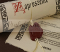 Stempel do wosku Retro Pieczątka