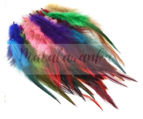 Pióra siodłowe koguta 10-15 cm MIX OMBRE