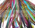 Pióra do włosów 8-28 cm MIXED FLUFFY 100 szt klasa B