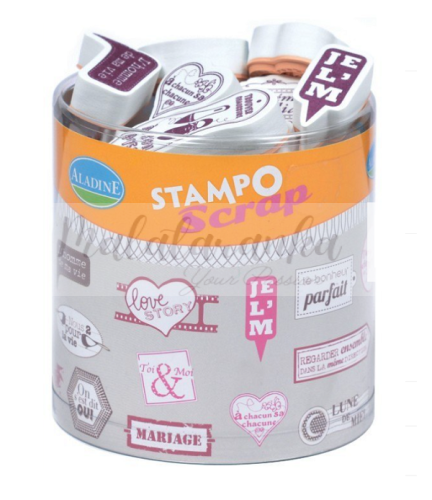 Pieczątki gumowe Stemple do Scrapbookingu Ślub