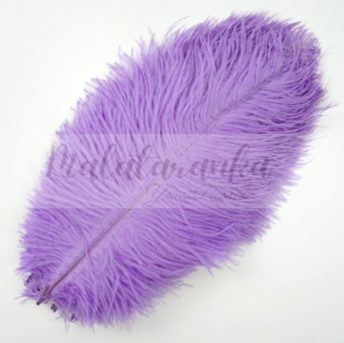 Strusie pióro długość 35-40 cm LAWENDOWE